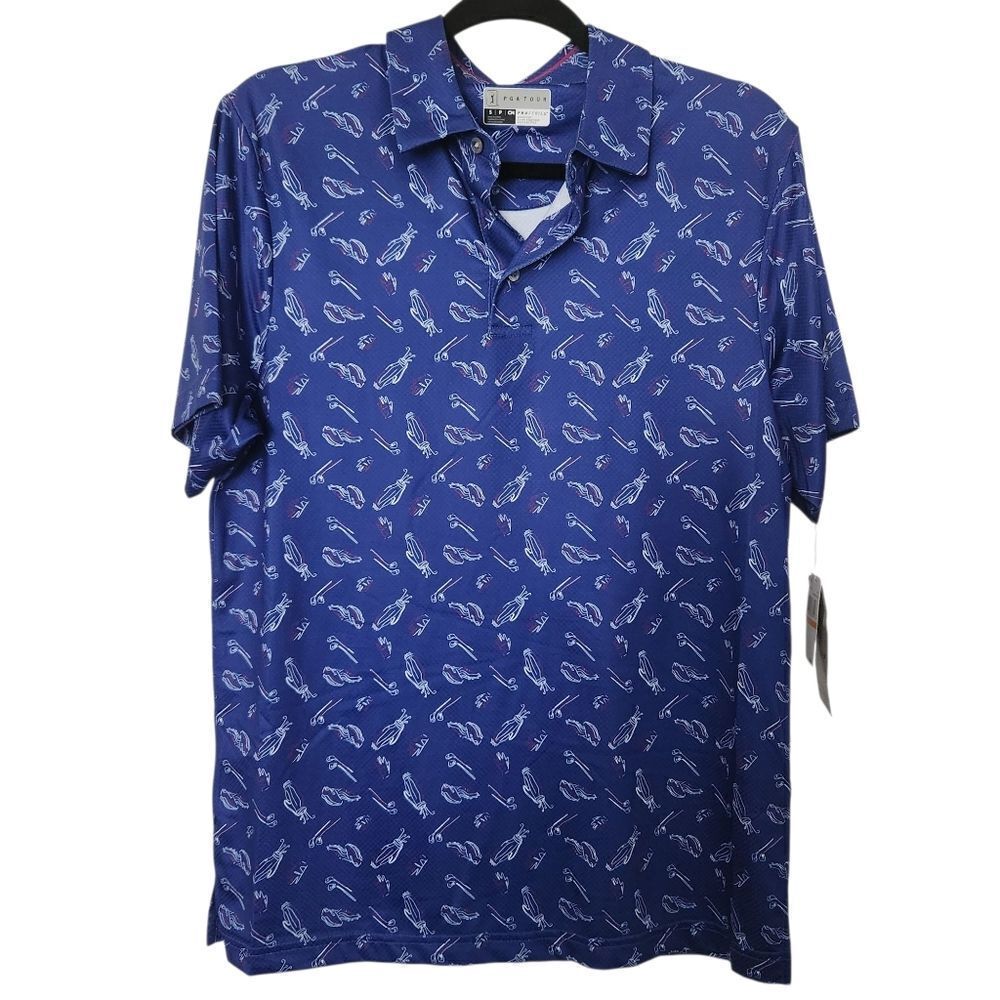 PGA TOUR PRO SERIES Mens Golf Polo Short Sleeve Golf Graphic Size Small